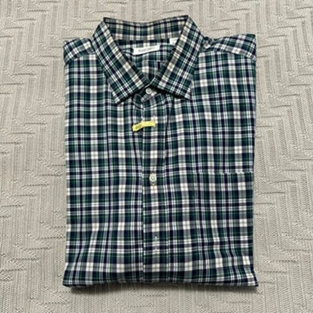 Ascot Chang blackwatch plaid button down size L